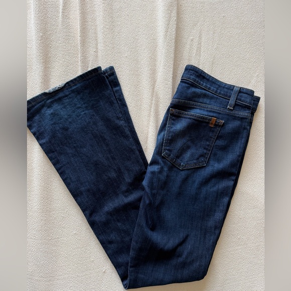 Joe's Jeans Visionaire Dark Blue Flare Jeans - Picture 4 of 5